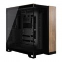 +NEW+Corsair 6500X Mid Tower Dual Chamber PC Case Black/Walnut Wood