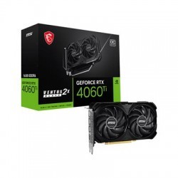 MSI GeForce RTX 4060 Ti VENTUS 2X BLACK 16G OC (16GB GDDR6/PCI Express 4.0/