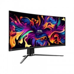 MSI MAG 341CQP QD-OLED 34" Widescreen OLED LED Black Curved Monitor (3440x1