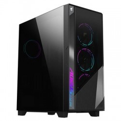 Aorus C500 Glass Mid Tower Case - Black