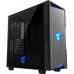 Aorus C300 Glass Mid Tower Case - Black