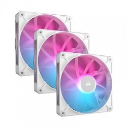 Corsair iCUE RX120 RGB 120mm PWM White Fan Triple Pack