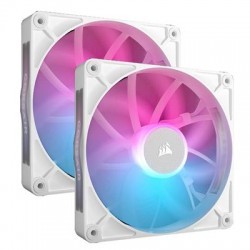 Corsair iCUE RX140 RGB 140mm PWM White Fan Dual Pack