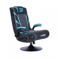 +NEW+BraZen Panther Elite 2.1 Bluetooth Surround Sound Gaming Chair Blue